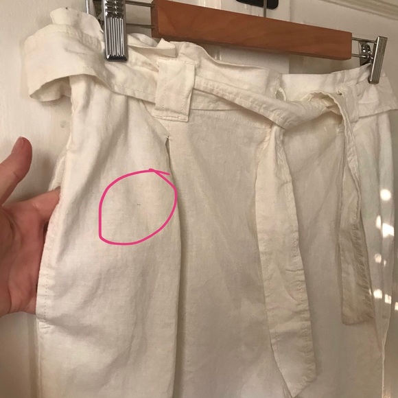 Chelsea & Violet ivory paper bag pants NWT - Picture 9 of 9